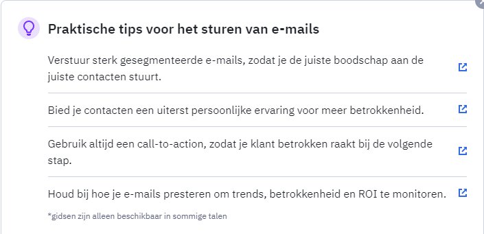 praktische tips voor het versturen van e-mails