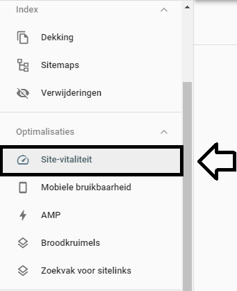 Site vitaliteit binnen Google Search Console