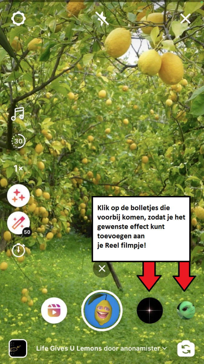 Effecten toevoegen aan Instagram Reel filmpjes