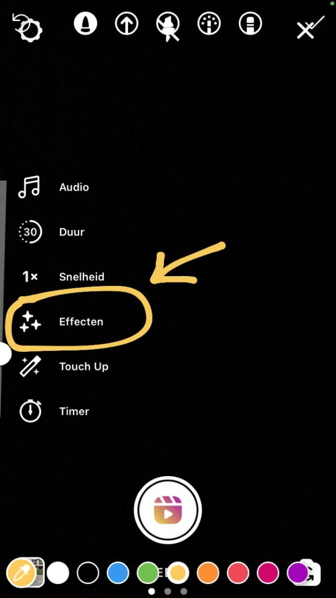 Effecten toevoegen aan je Instagram Reels