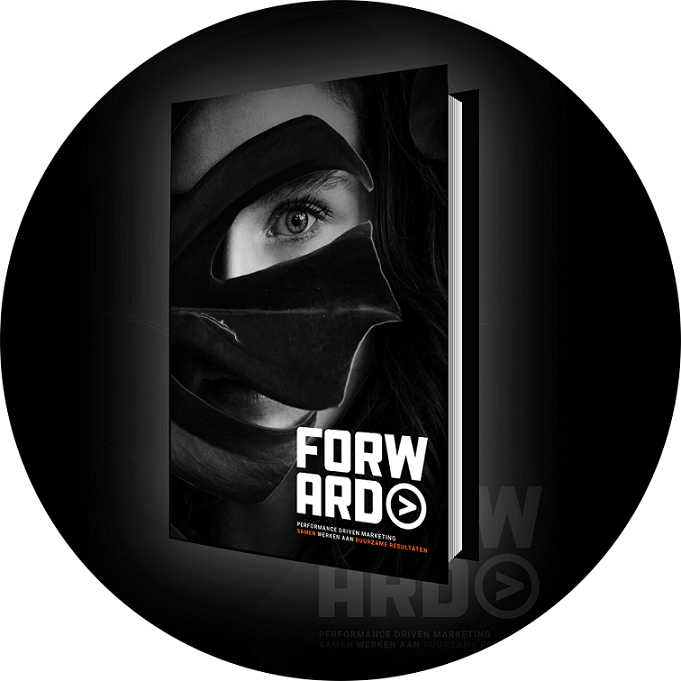 Forward-marketing-brochure-als-openboek-in-een-cirkel-vorm foto Forward-marketing-brochure-als-openboek-in-een-cirkel-vorm foto